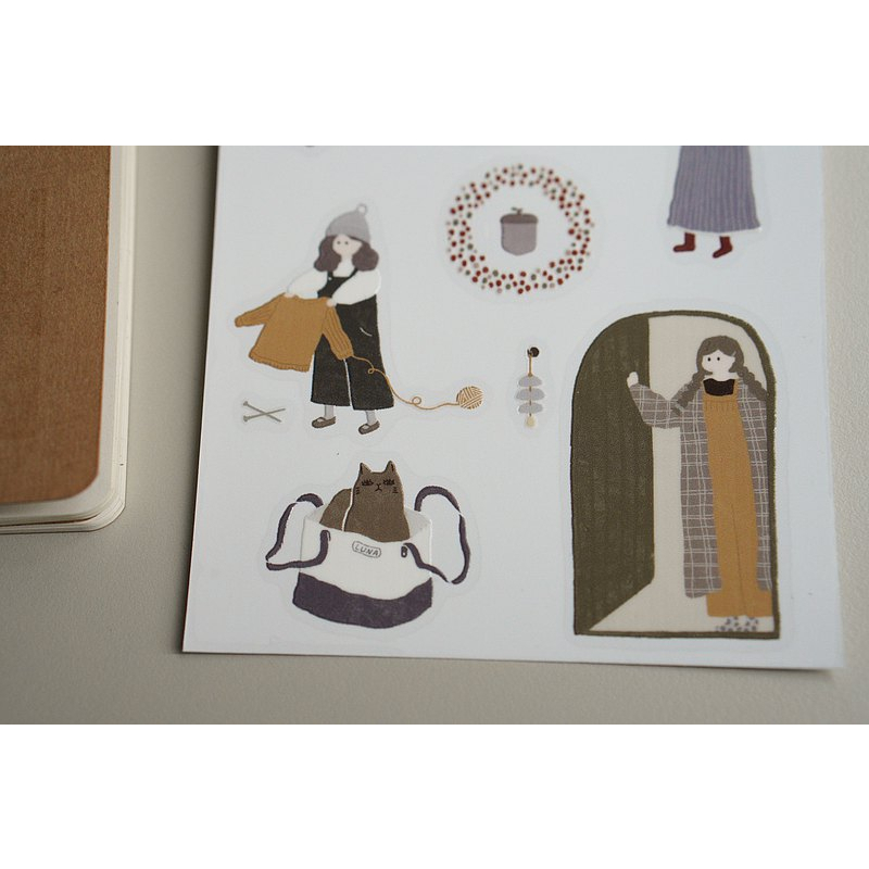 Rub on stickers Ivy Snow