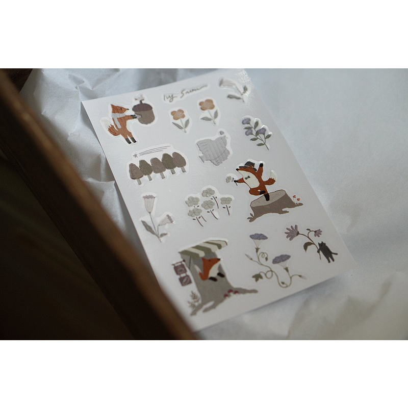 Rub on stickers Ivy Snow