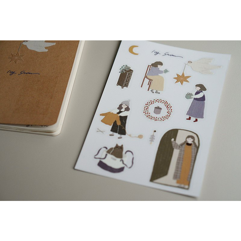 Rub on stickers Ivy Snow