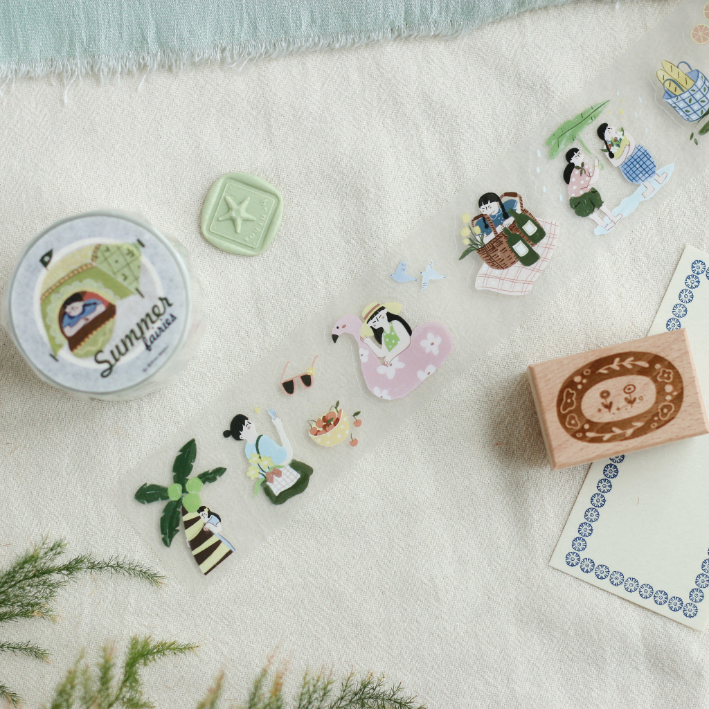 [Chiết lẻ] PET Tape Summer Fairies bế sẵn by teayou shop
