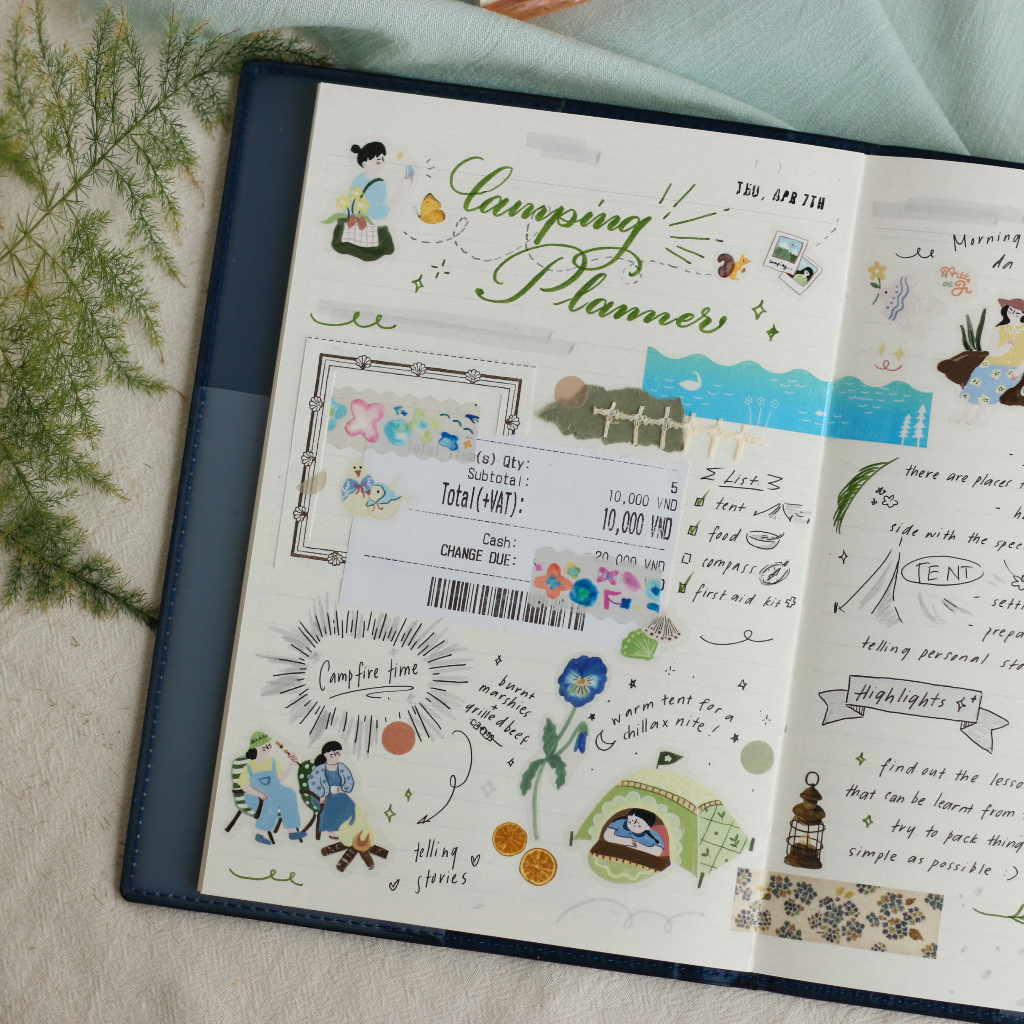 [Chiết lẻ] PET Tape Summer Fairies bế sẵn by teayou shop