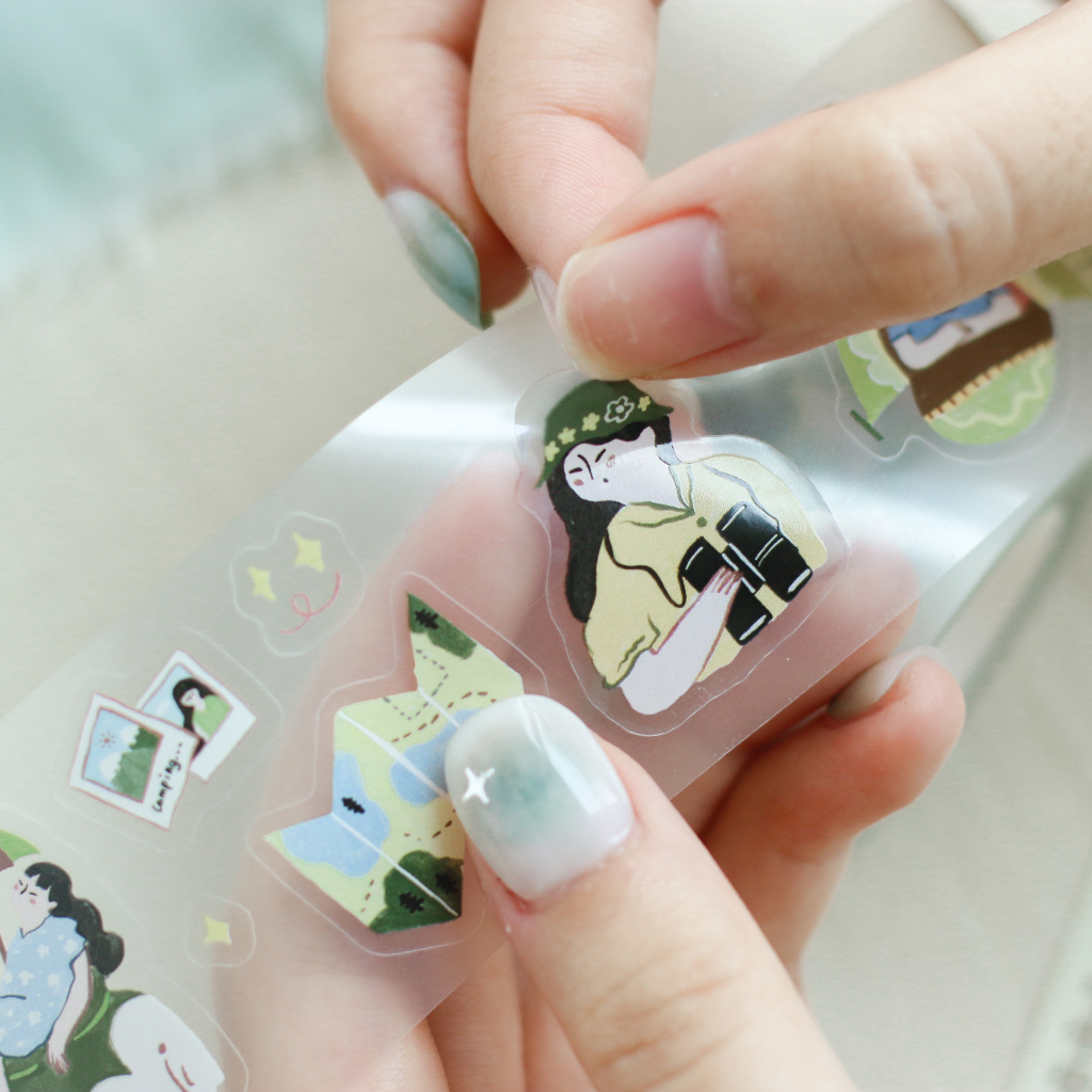 [Chiết lẻ] PET Tape Summer Fairies bế sẵn by teayou shop