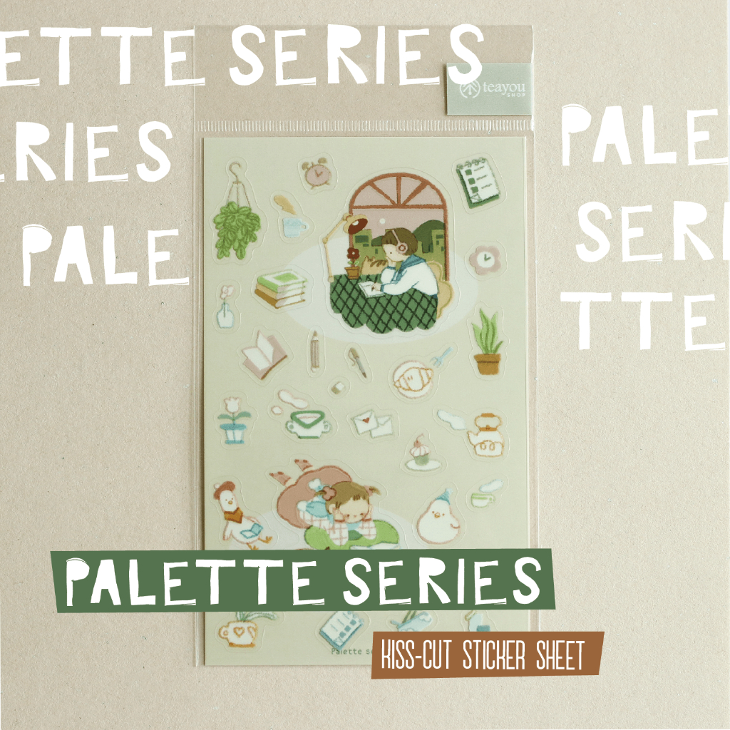 Sticker Palette series | Chất PET | Vân mực nổi by teayoushop