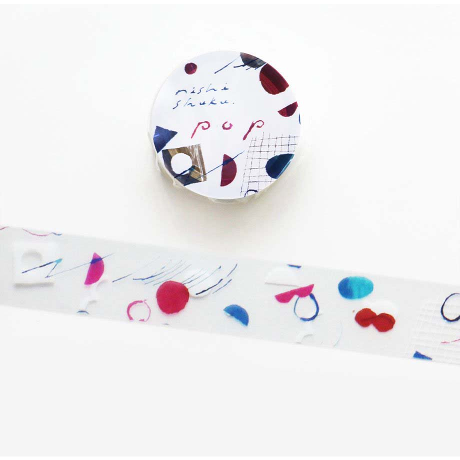 Chiết chu kì 1 m | các mẫu washi tape - pet tape hãng Cozyca Nhật Bản