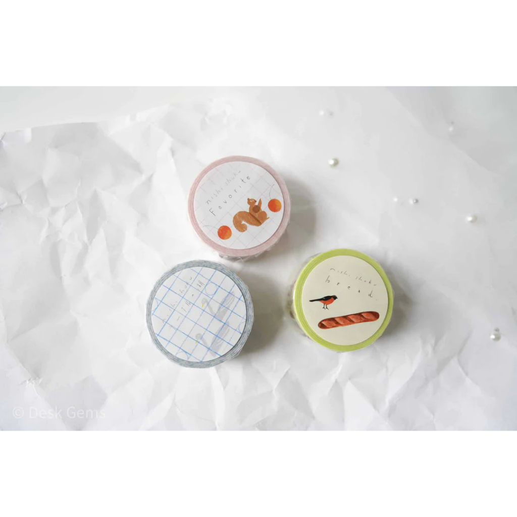 Chiết chu kì 1 m | các mẫu washi tape - pet tape hãng Cozyca Nhật Bản