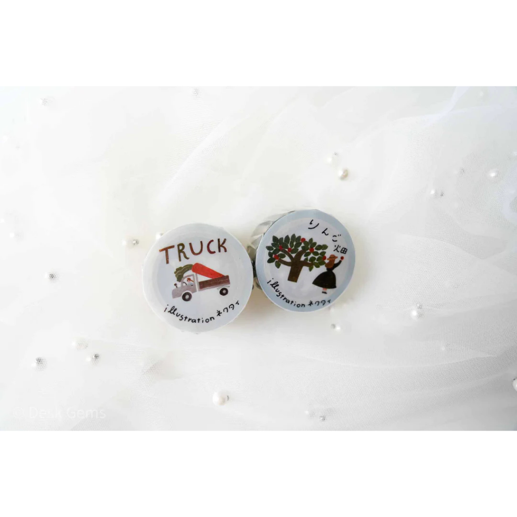 Chiết chu kì 1 m | các mẫu washi tape - pet tape hãng Cozyca Nhật Bản