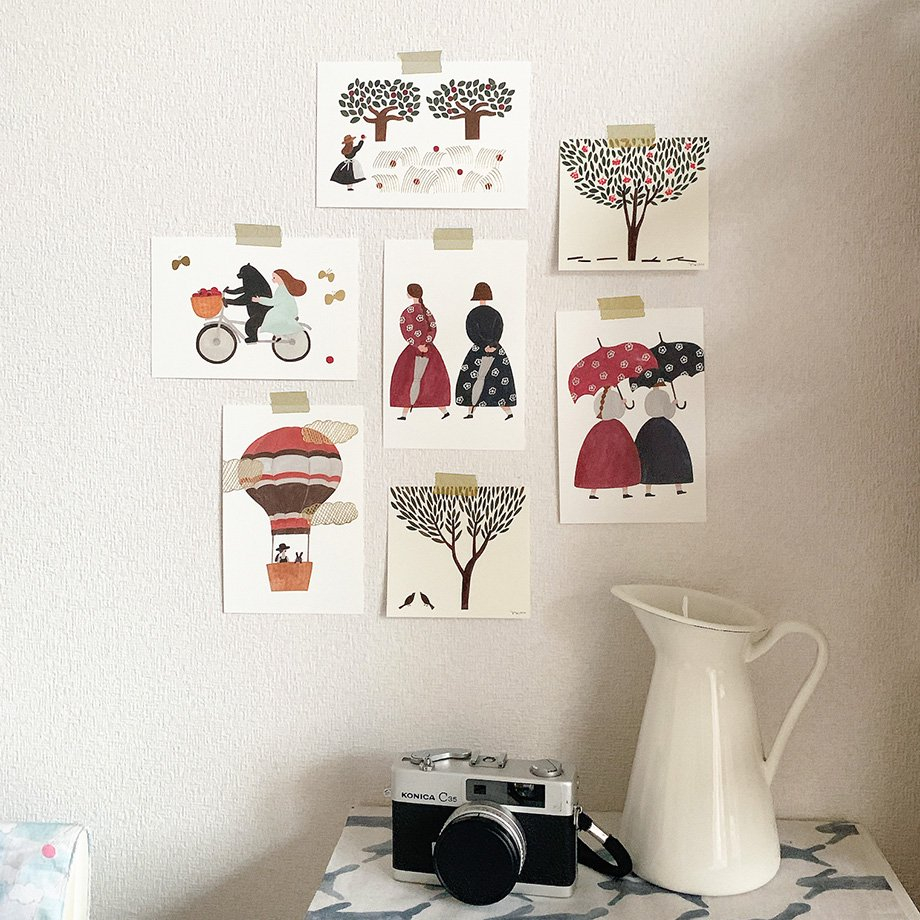 Các mẫu bưu thiếp Nhật Bản | chính hãng Cozyca