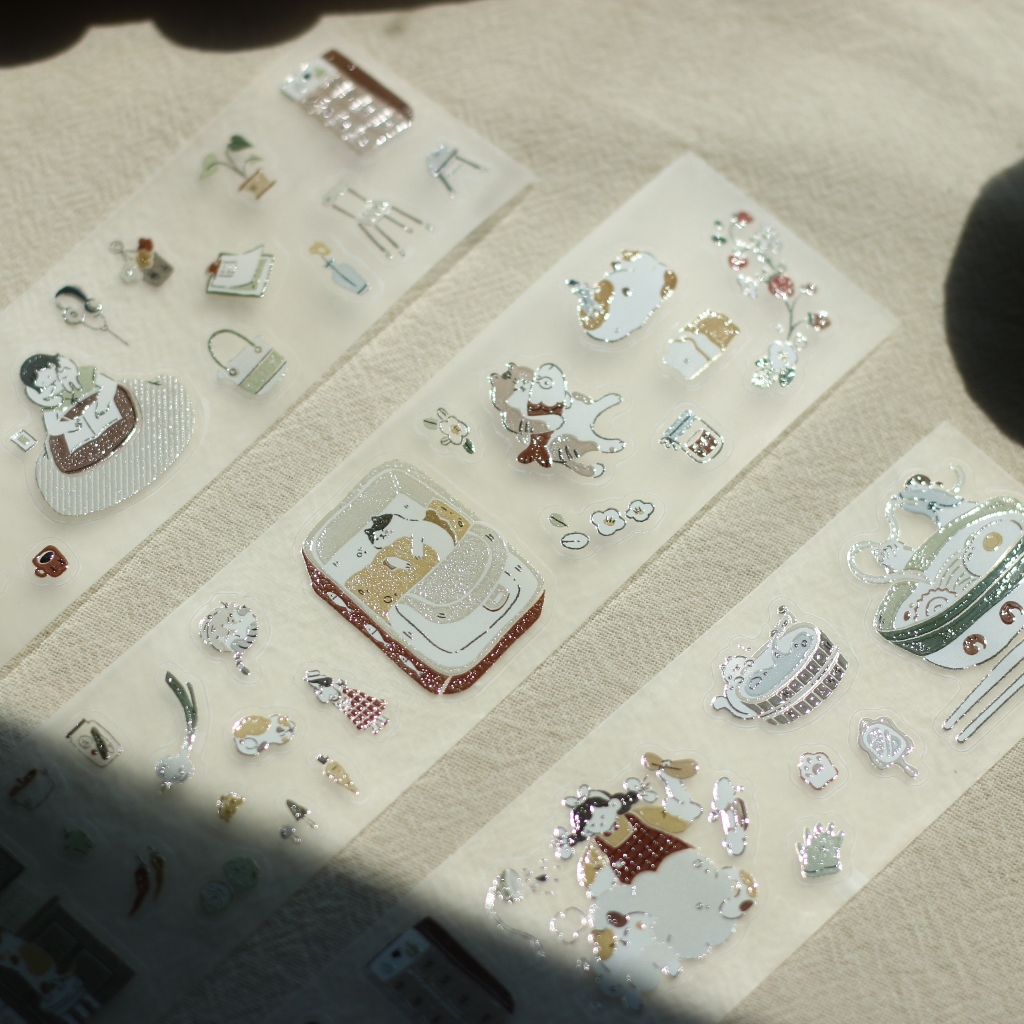 Stickers PET bế sẵn 'Uchi no Neko' by teayoushop