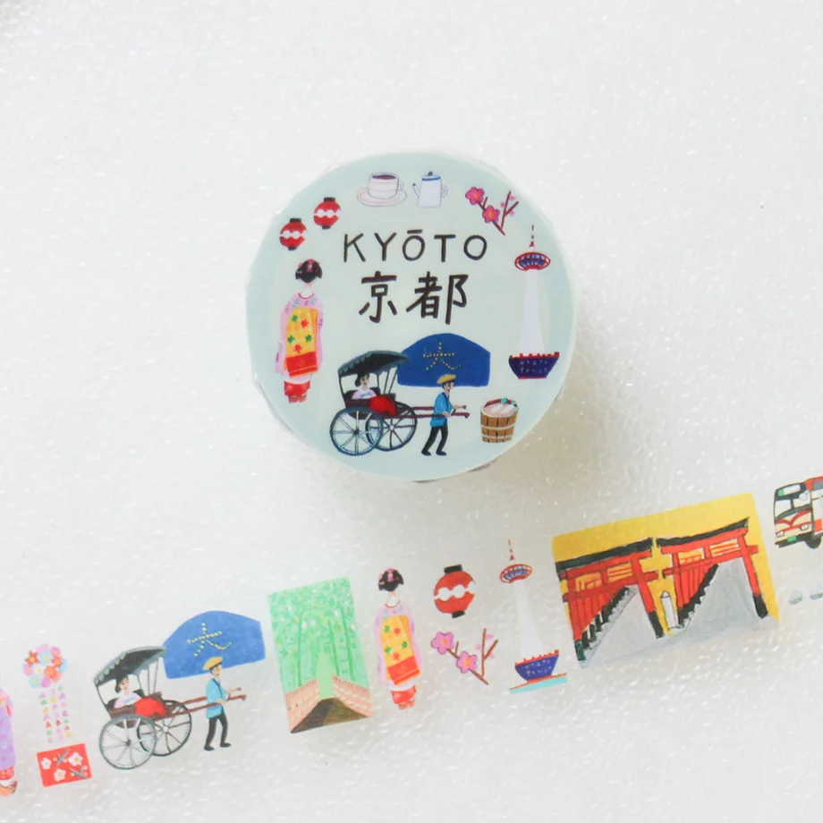 Chiết chu kì 1 m | các mẫu washi tape - pet tape hãng Cozyca Nhật Bản