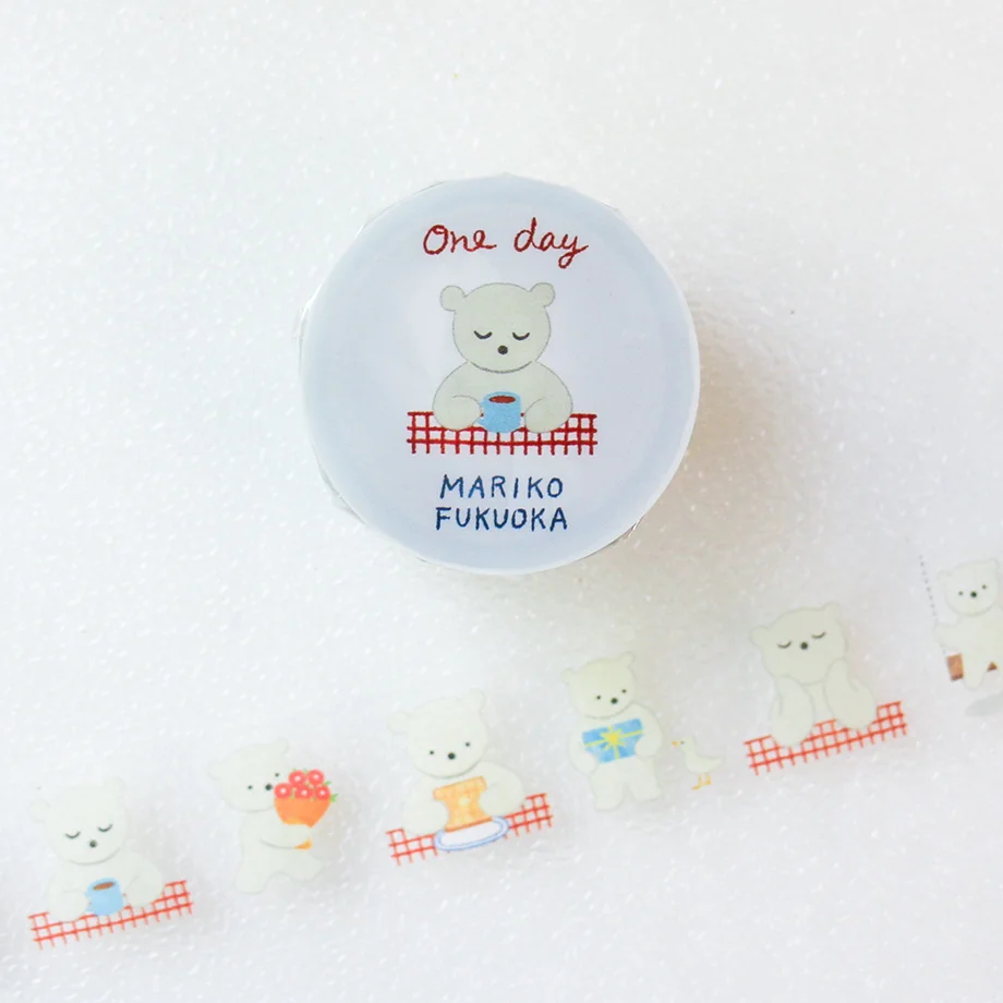 Chiết chu kì 1 m | các mẫu washi tape - pet tape hãng Cozyca Nhật Bản
