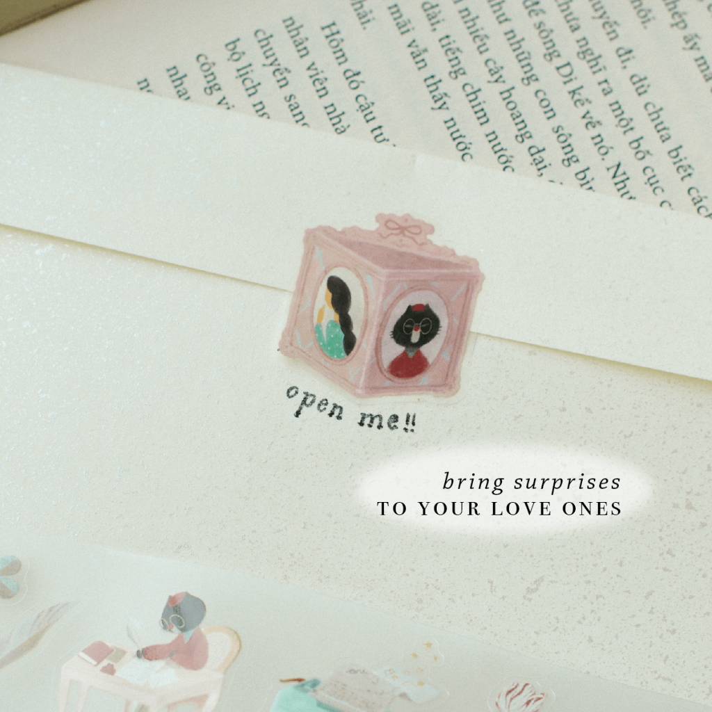 PET Tape Stickers - hình dán bế sẵn 'The Enchanted Library' by teayoushop