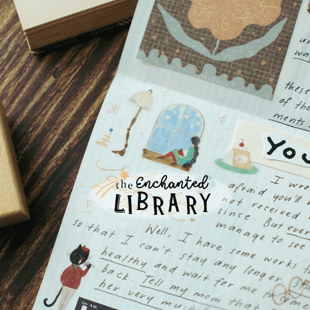 PET Tape Stickers - hình dán bế sẵn 'The Enchanted Library' by teayoushop