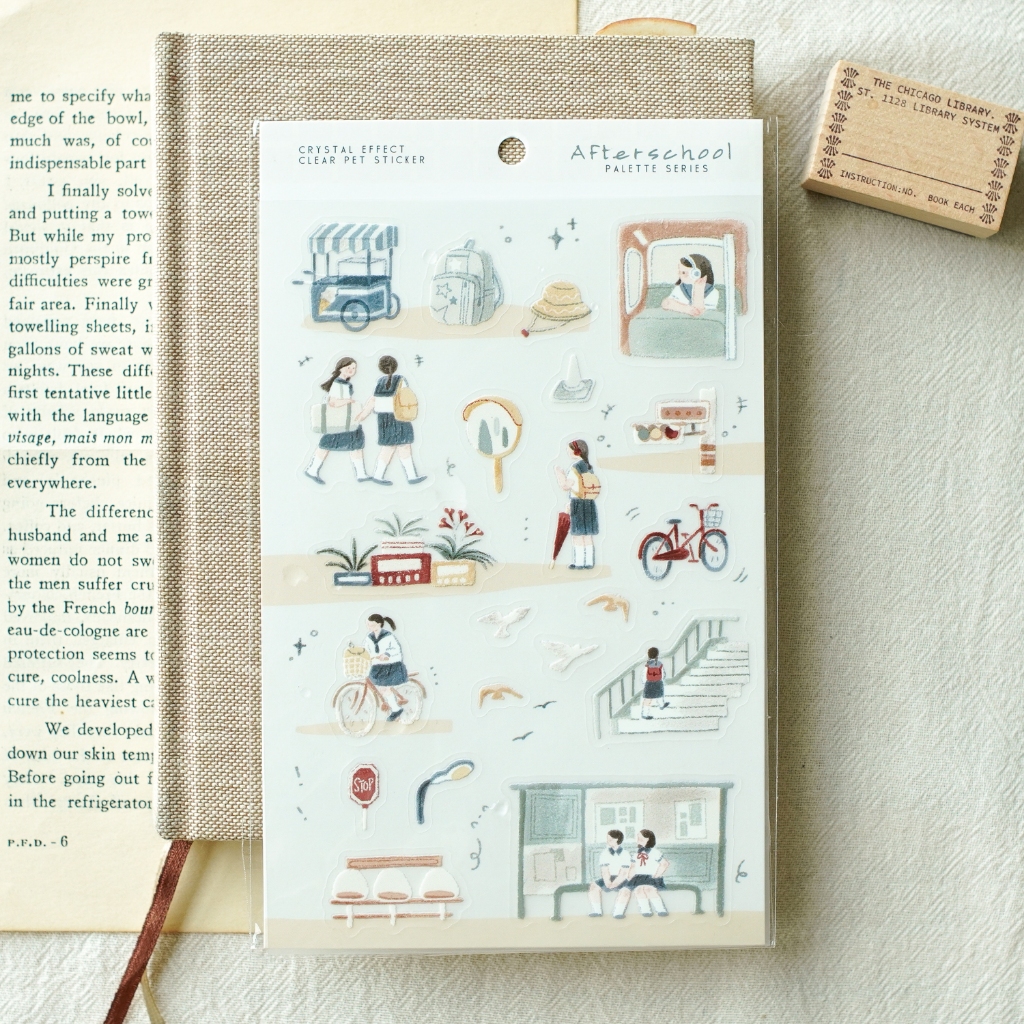 Sticker Palette series | Chất PET | Vân mực nổi by teayoushop