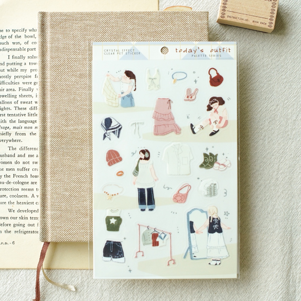 Sticker Palette series | Chất PET | Vân mực nổi by teayoushop