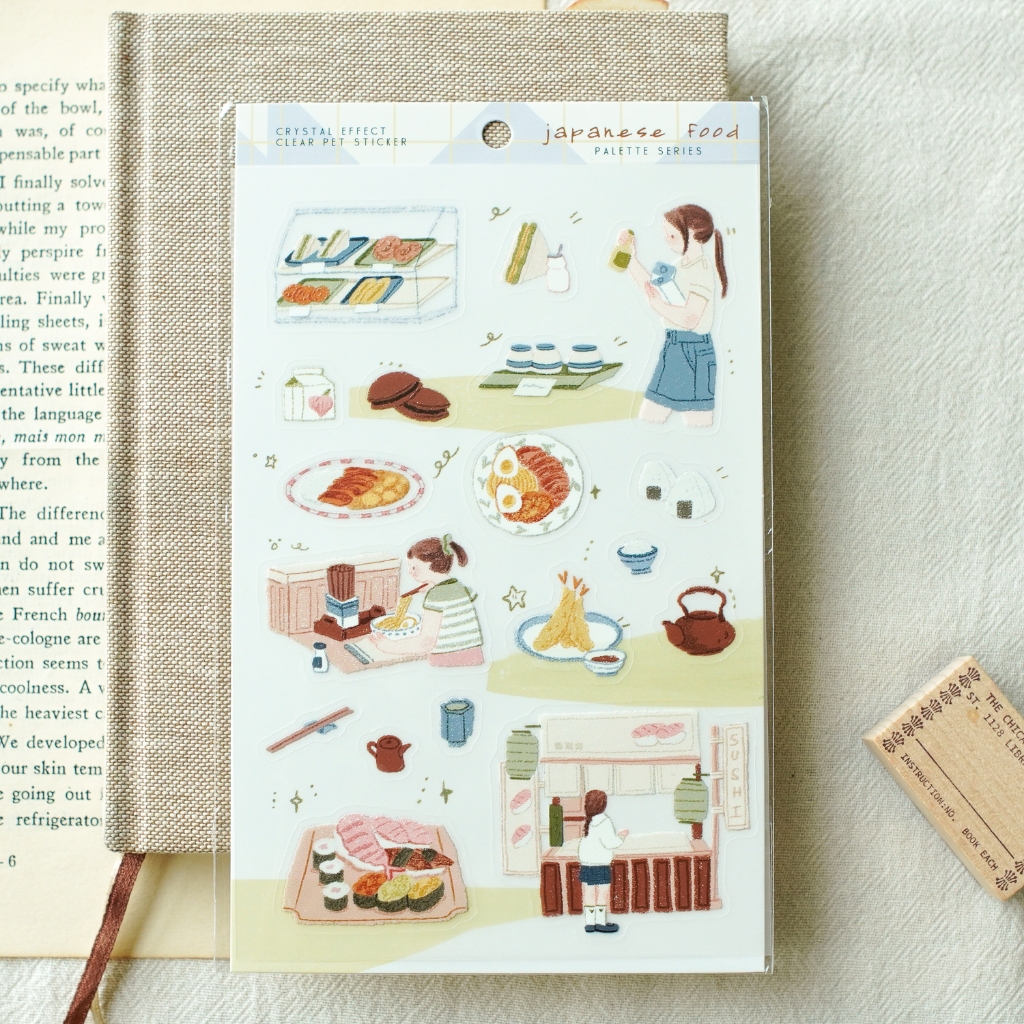 Sticker Palette series | Chất PET | Vân mực nổi by teayoushop