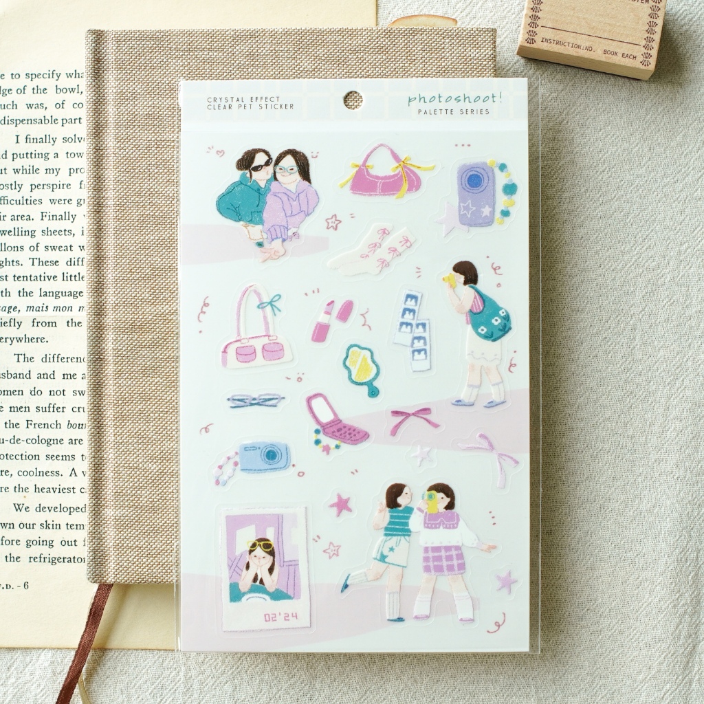 Sticker Palette series | Chất PET | Vân mực nổi by teayoushop