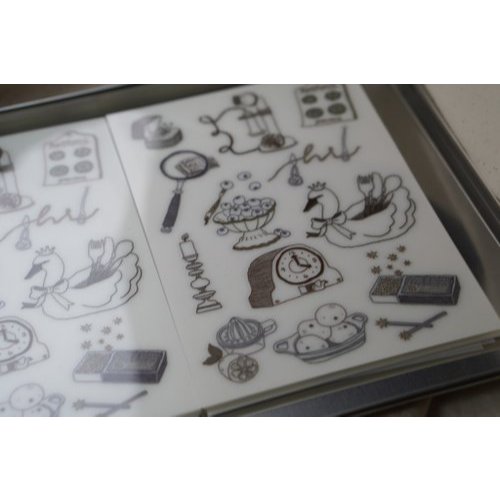 Rub on stickers Ivy Snow