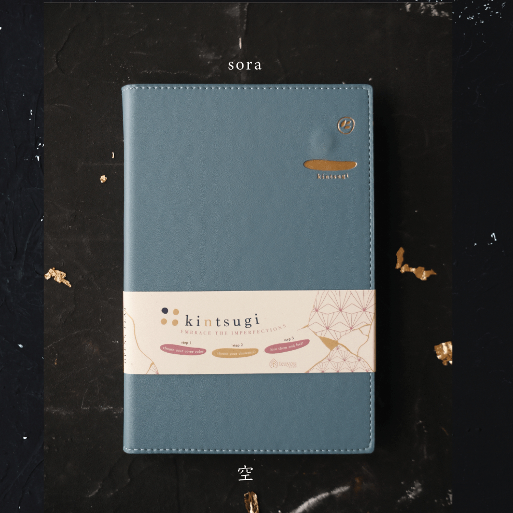 Sổ bìa da cao cấp 'Kintsugi' ✨ Bìa da rời 3 lớp - Nam chân ẩn - 4 loại Ruột Sổ | teayoushop