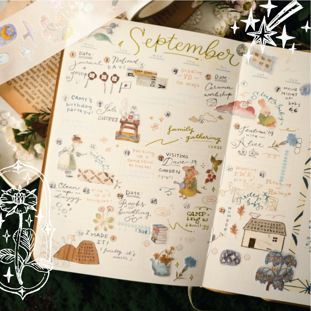 PET Tape Stickers - hình dán bế sẵn 