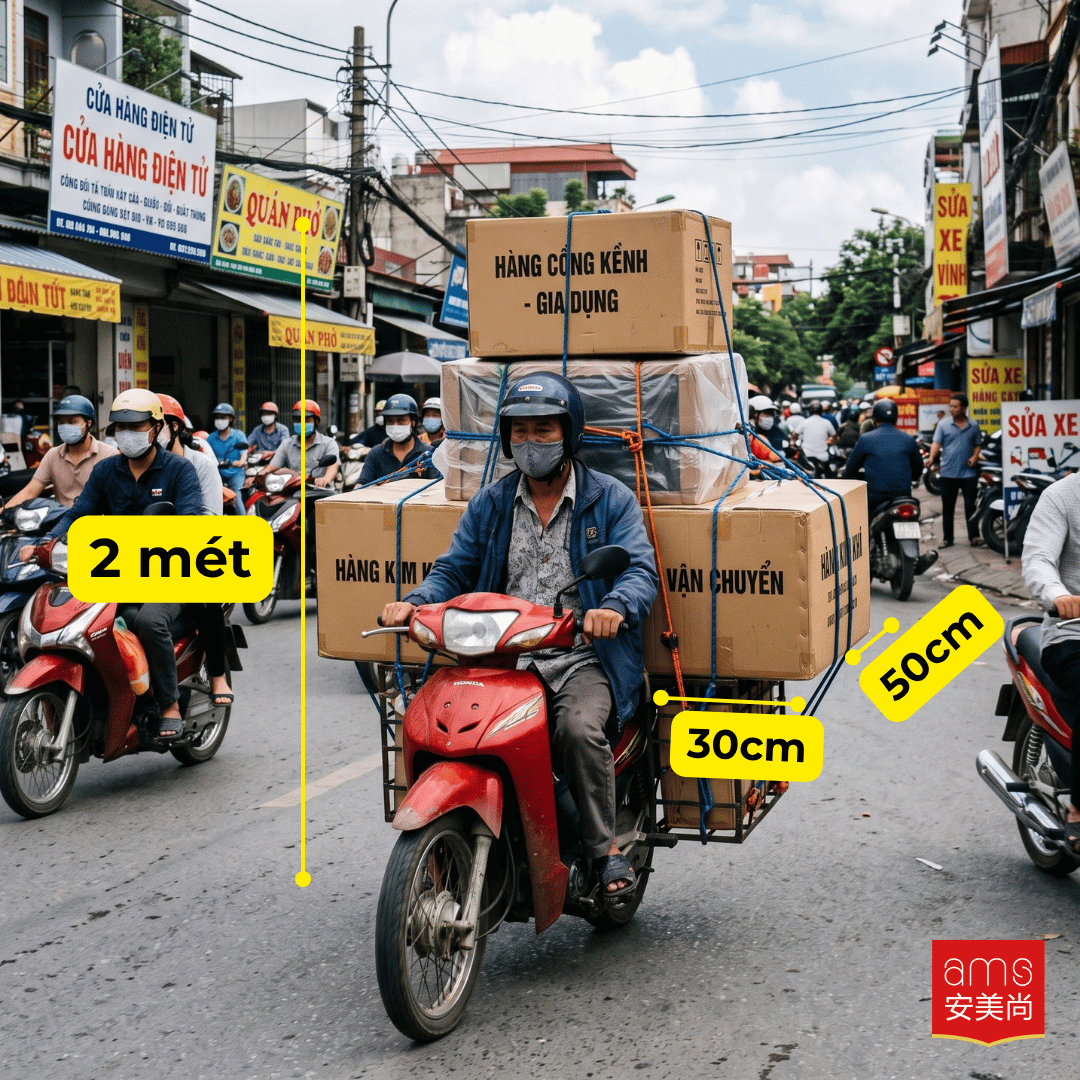 Cập nhật xe máy chở bao nhiêu là cồng kềnh