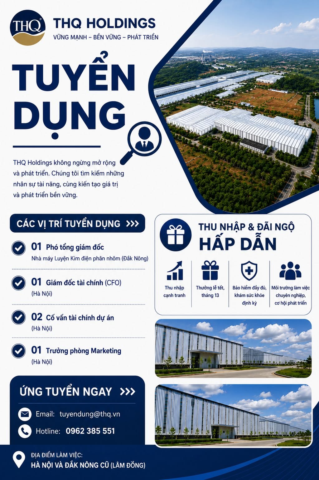 BẢN TIN TUYỂN DỤNG THÁNG 5 VÀTHÁNG 6 – THQ HOLDINGS