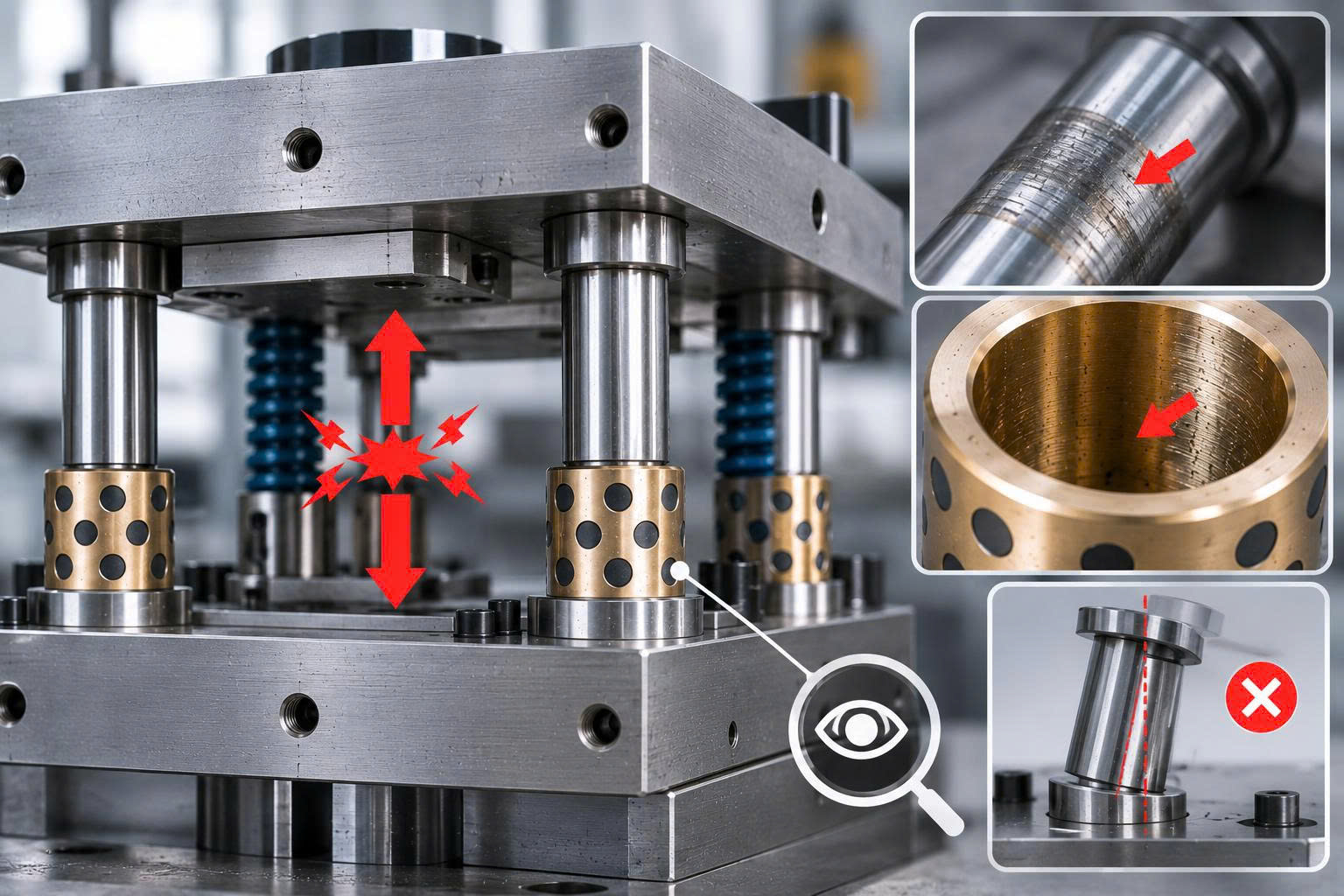 Cách Kiểm Tra Bộ Dẫn Hướng Khi Khuôn Đóng Mở Bị Kẹt