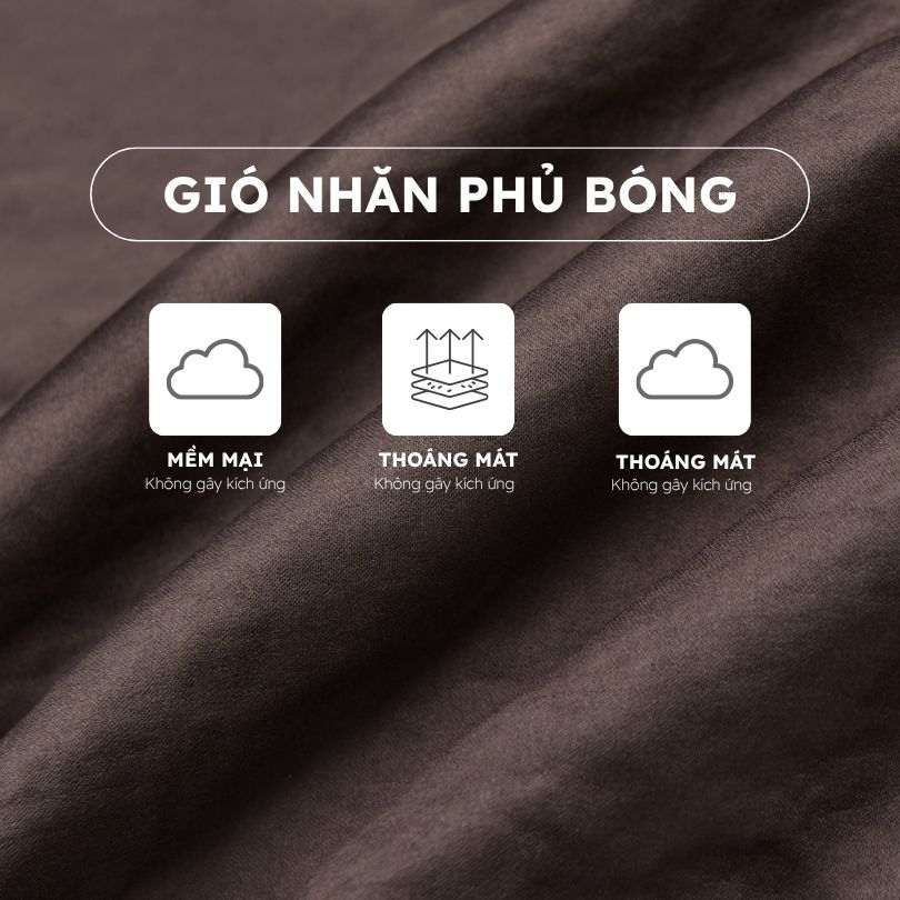 Chất liệu gió vân nhăn phủ bóng nhà Woman Basic