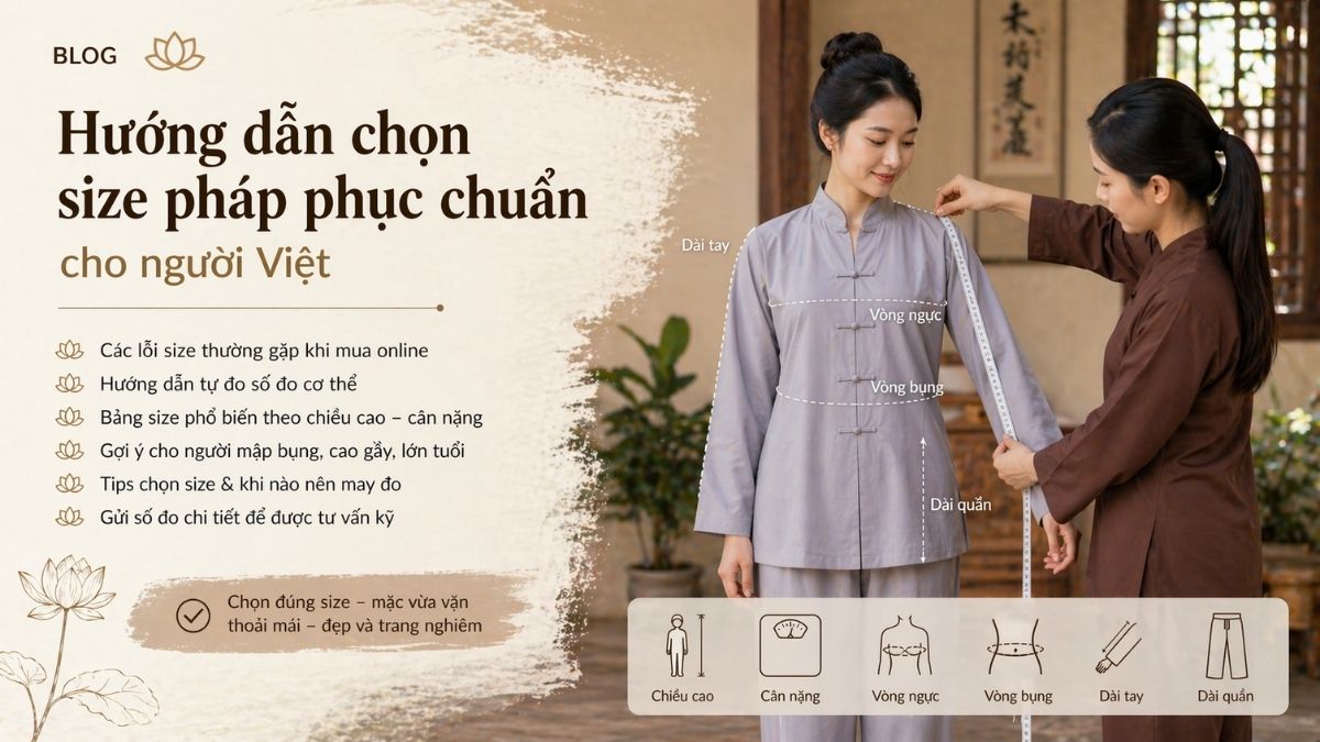 Bảng size pháp phục chuẩn cho người Việt: Chọn một lần mặc vừa mãi