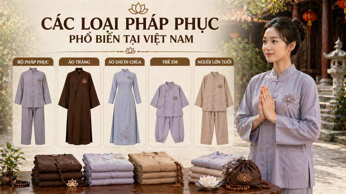 Các loại pháp phục phổ biến tại Việt Nam: Chọn đúng để mặc đẹp và đúng hoàn cảnh