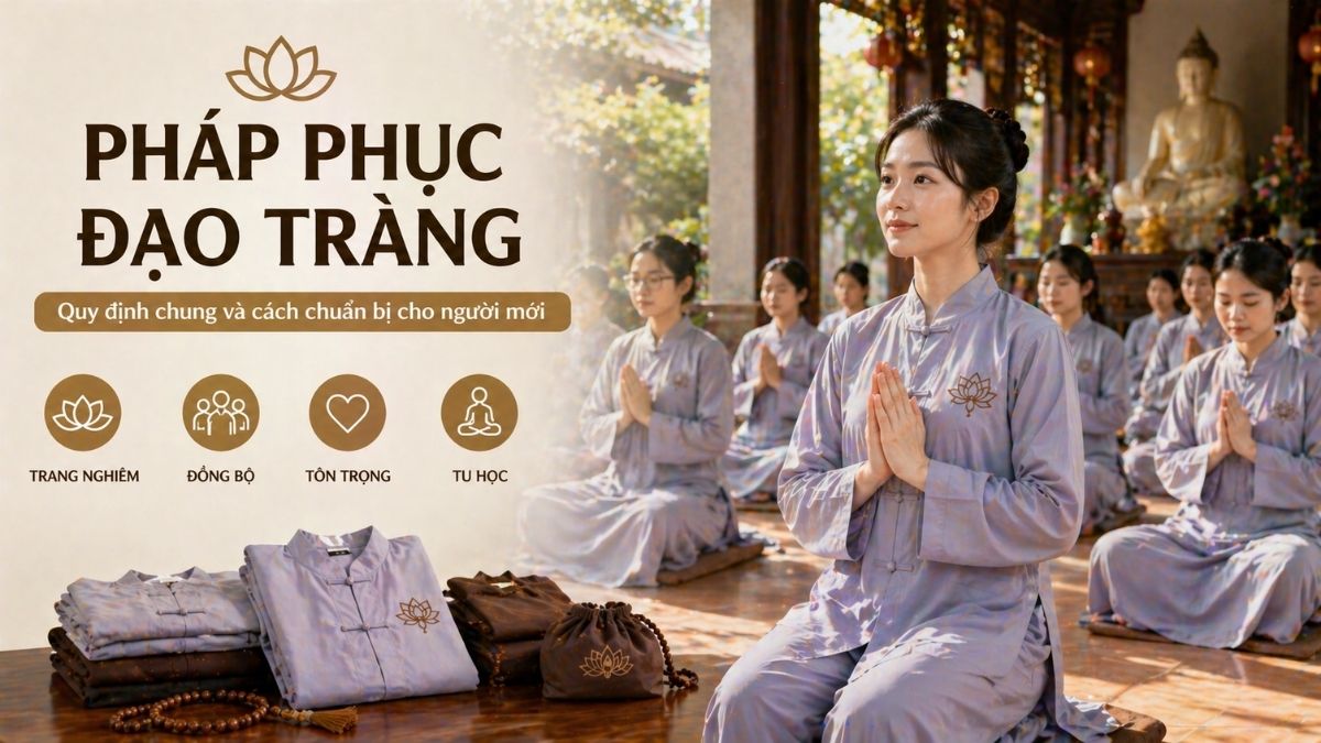 Pháp phục đạo tràng: Quy định chung và cách chuẩn bị cho người mới