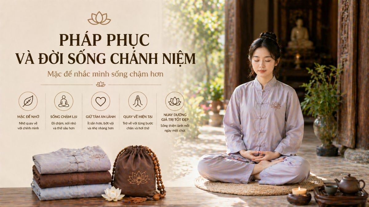 Pháp phục và đời sống chánh niệm: Mặc để nhắc mình sống chậm hơn