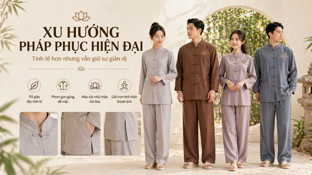 Xu hướng thời trang pháp phục hiện đại: Tinh tế hơn nhưng vẫn giữ sự giản dị