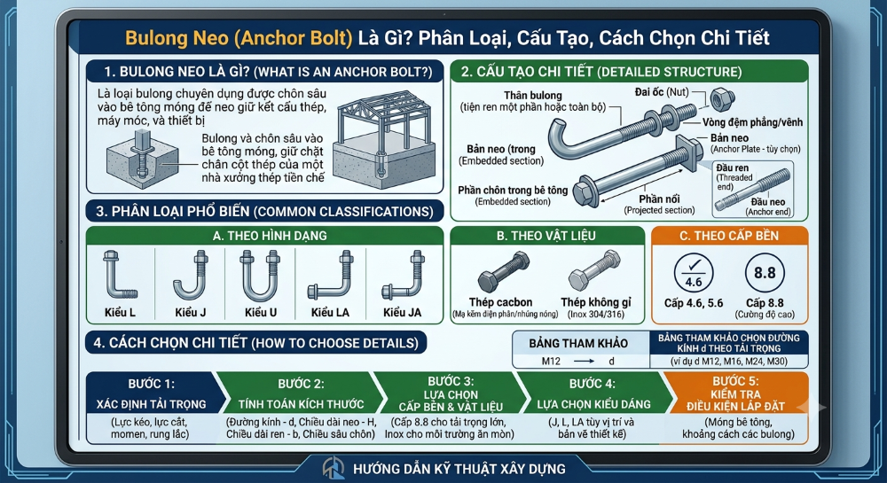 Bulong Neo (Anchor Bolt): Tất Cả Những Gì Bạn Cần Biết