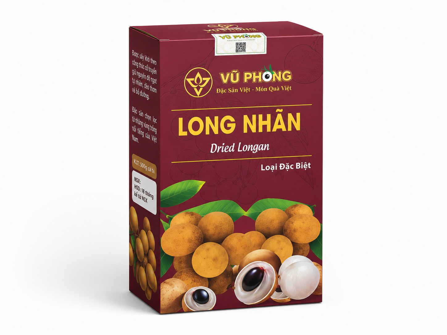 Long Nhãn Vũ Phong hộp 500gram