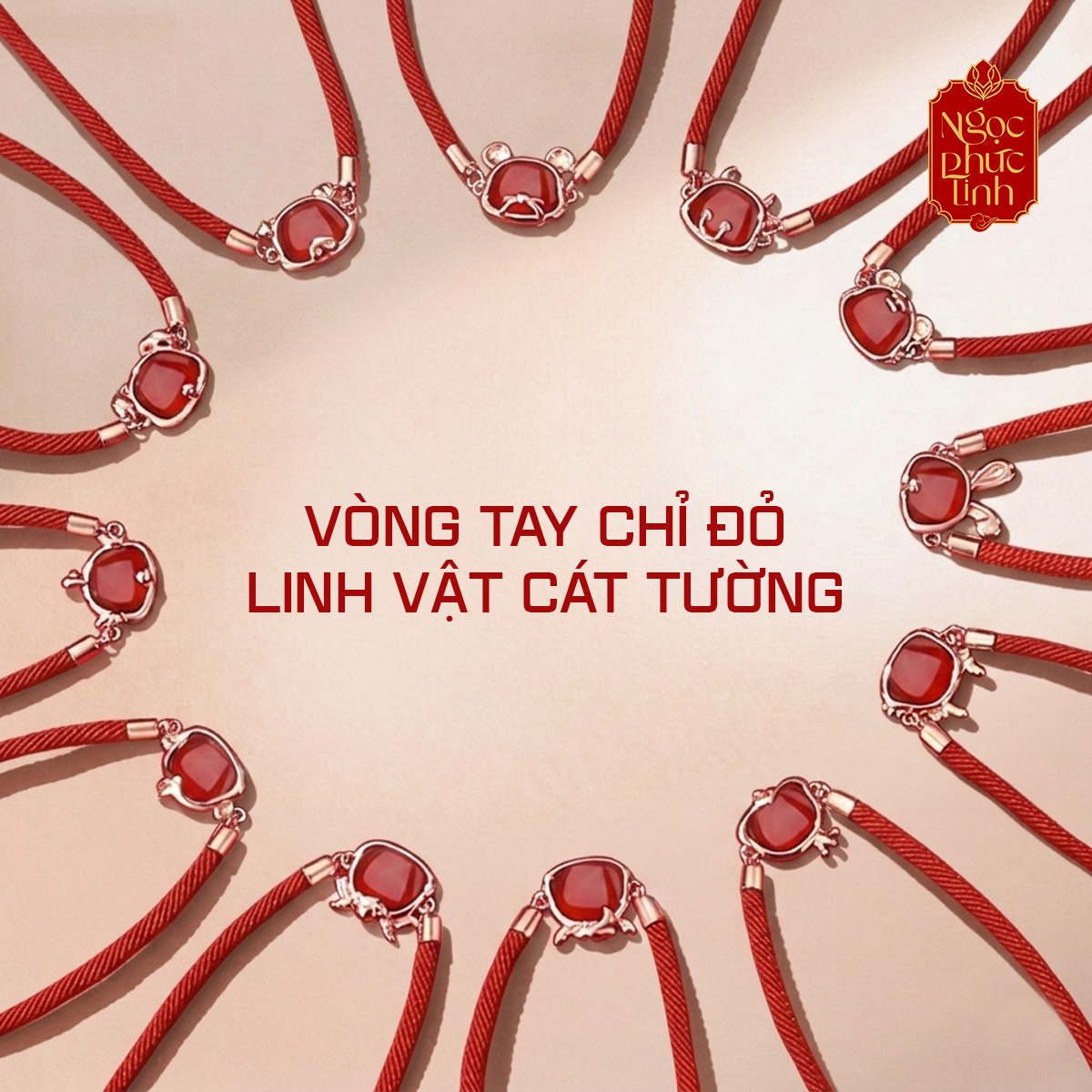 Vòng Tay Chỉ Đỏ Linh Vật Cát Tường