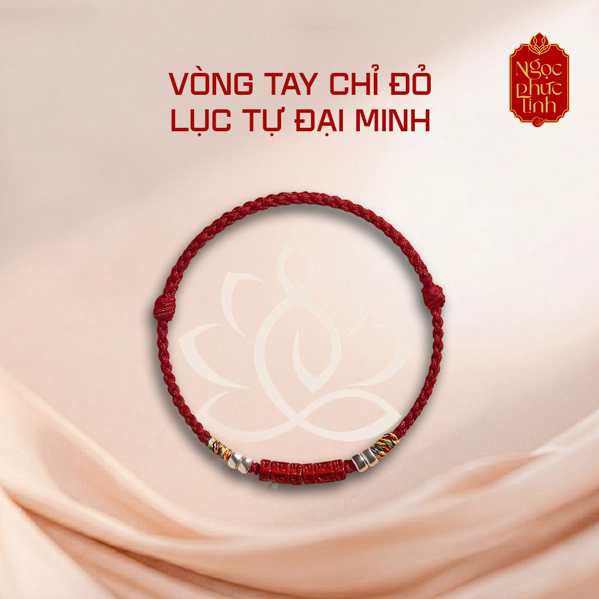 Vòng Tay Chỉ Đỏ Lục Tự Đại Minh Chú