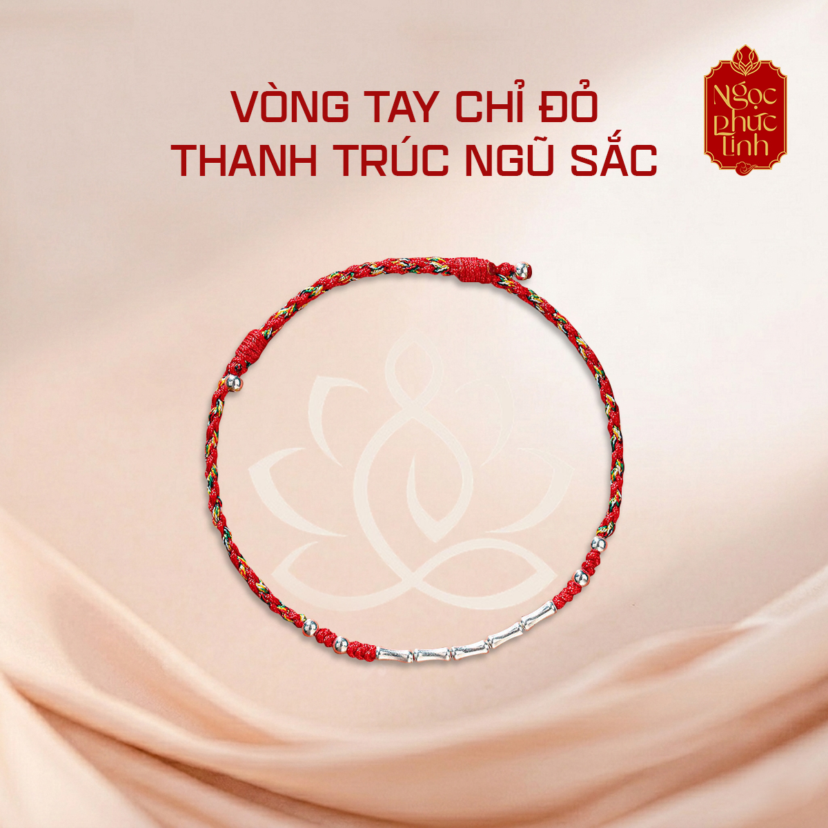 Vòng Tay Chỉ Ngũ Sắc Thanh Trúc