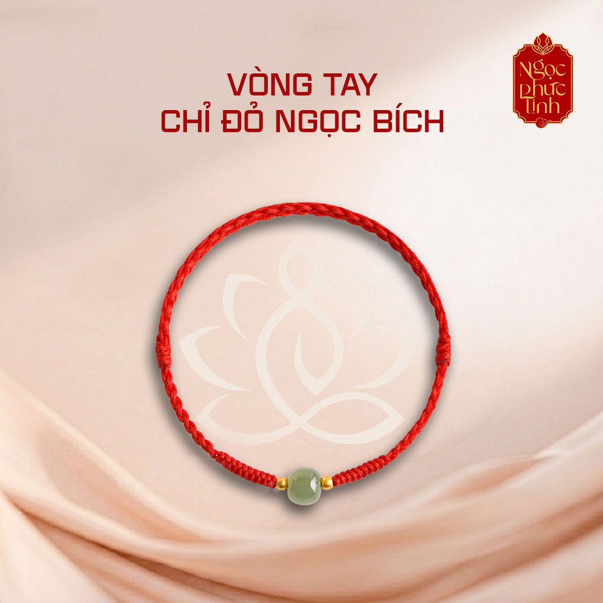 Vòng Tay Chỉ Đỏ Ngọc Bích