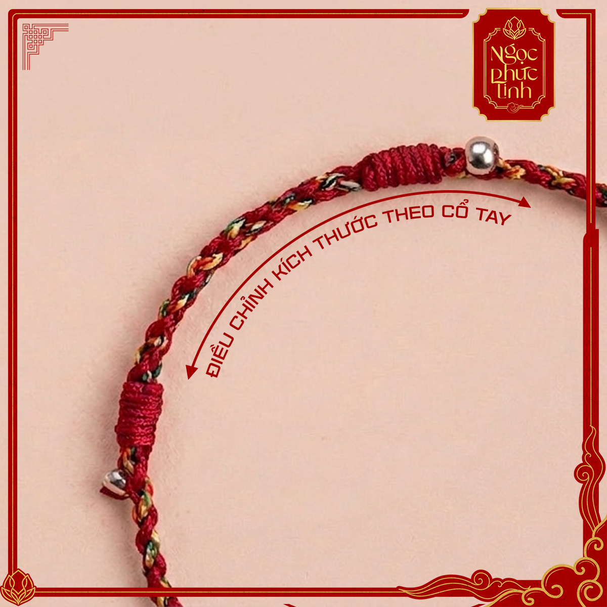 Vòng Tay Chỉ Ngũ Sắc Thanh Trúc