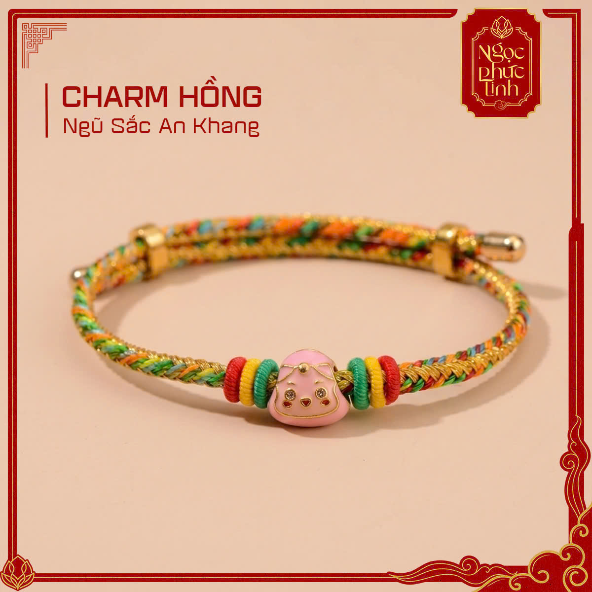 Vòng Tay Chỉ Ngũ Sắc An Khang