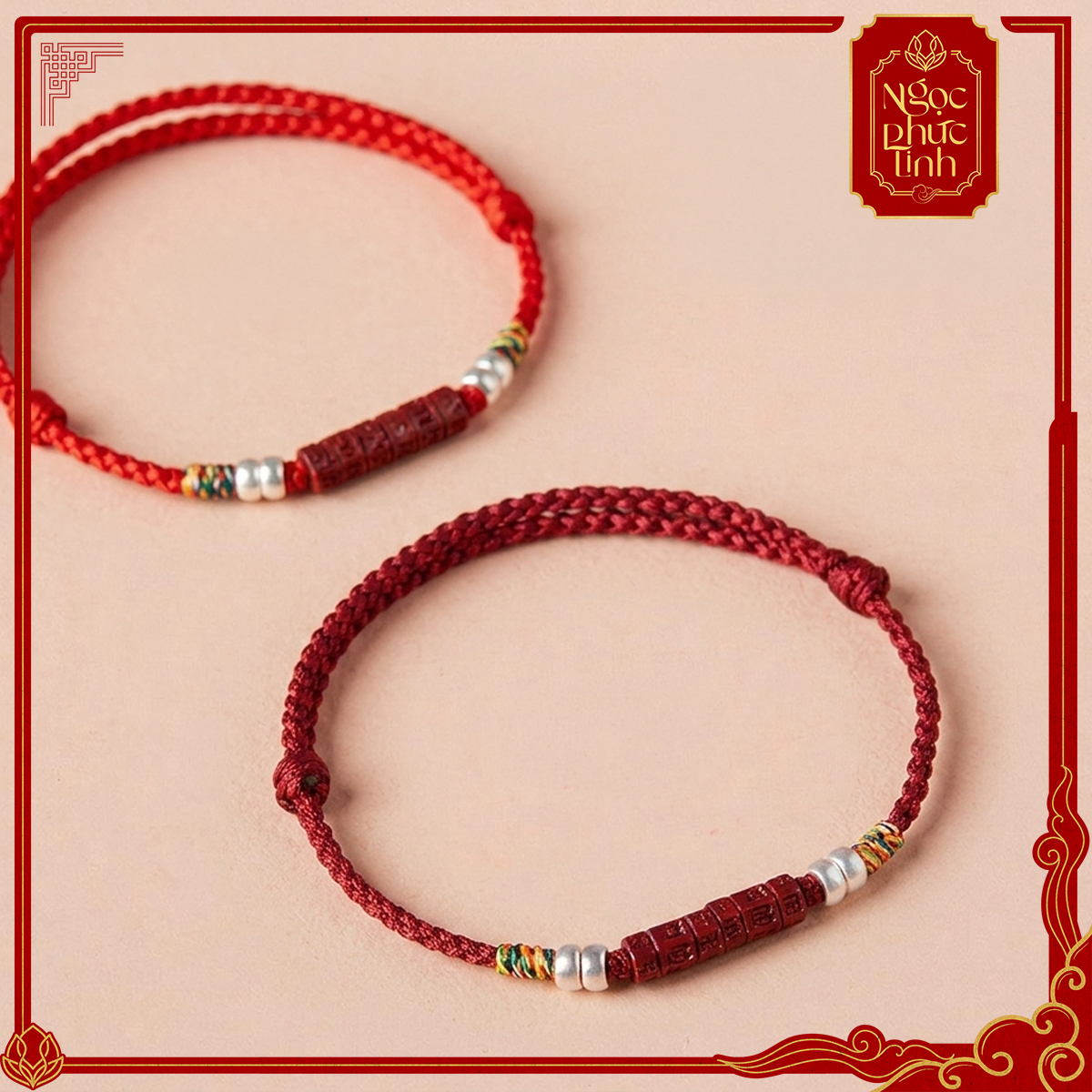 Vòng Tay Chỉ Đỏ Lục Tự Đại Minh Chú