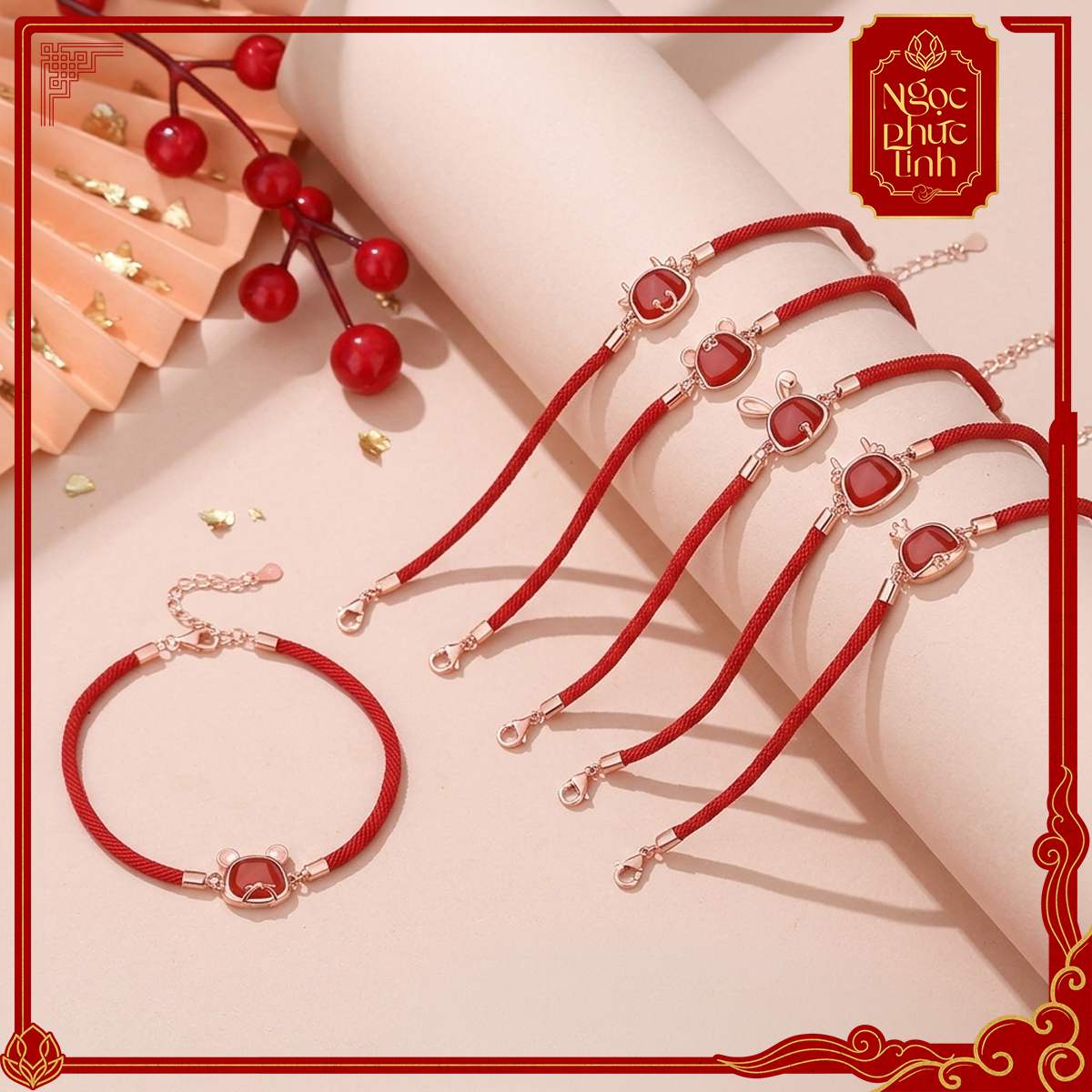 Vòng Tay Chỉ Đỏ Linh Vật Cát Tường