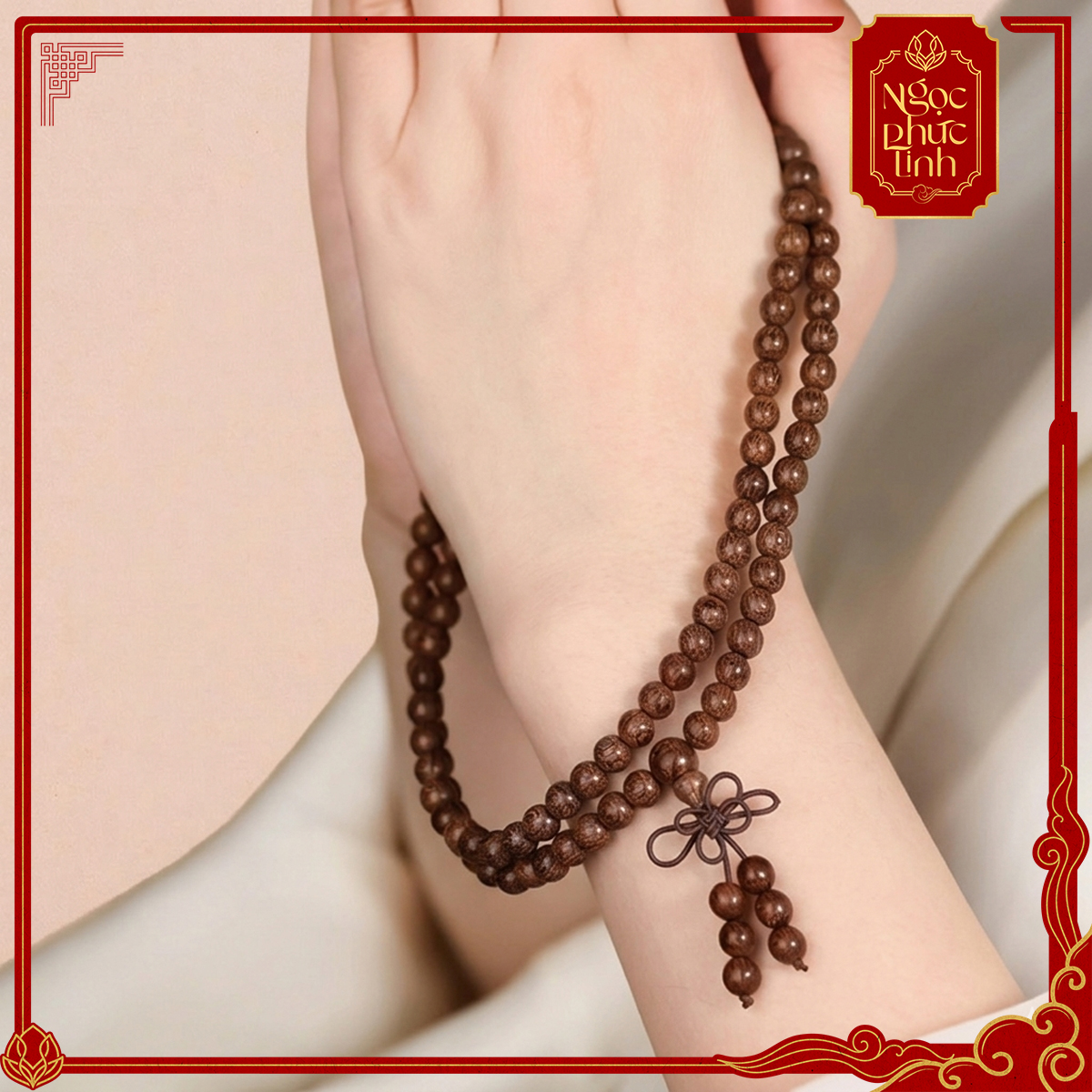 Chuỗi 108 Gỗ Đàn Hương Đỏ - 6mm