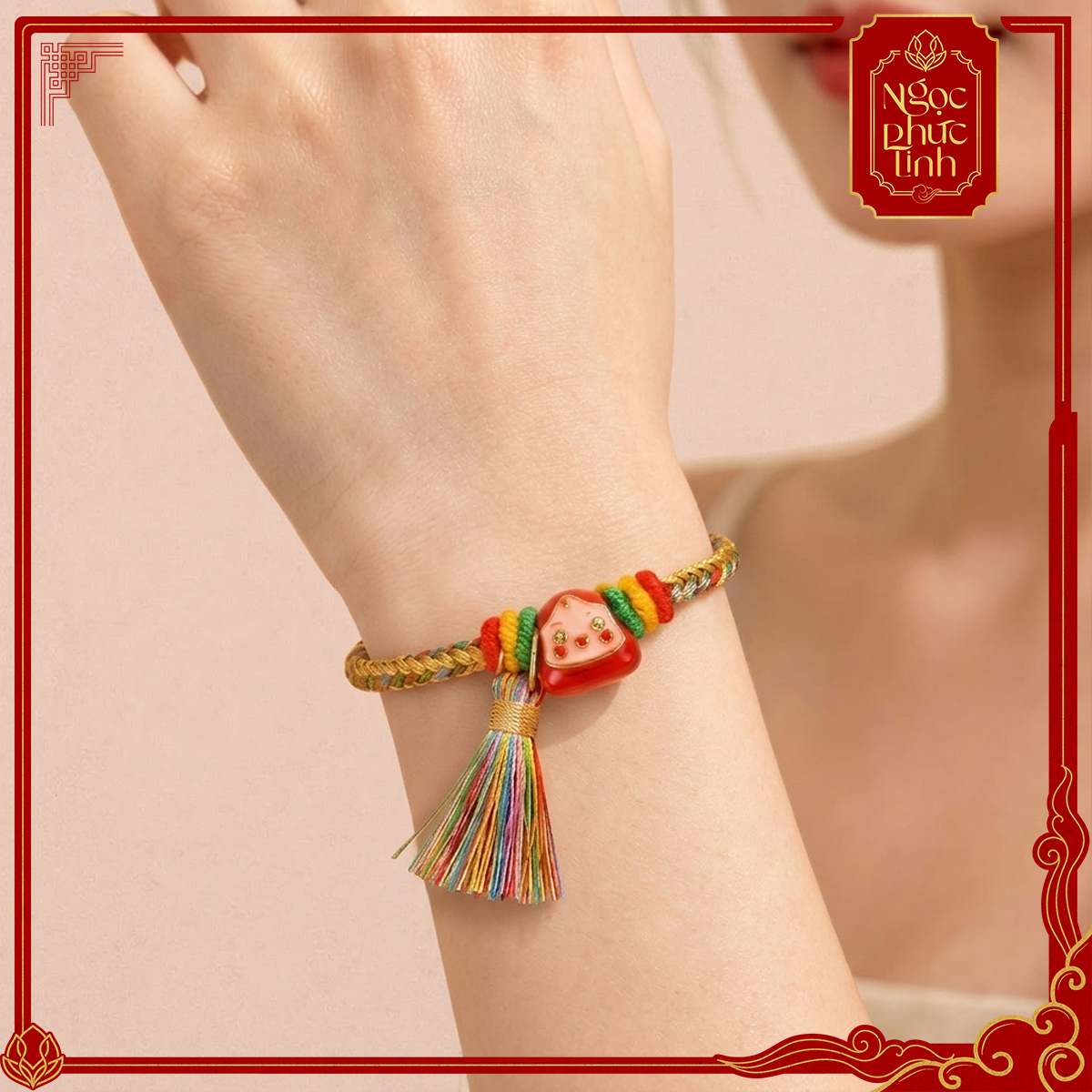 Vòng Tay Chỉ Ngũ Sắc An Khang