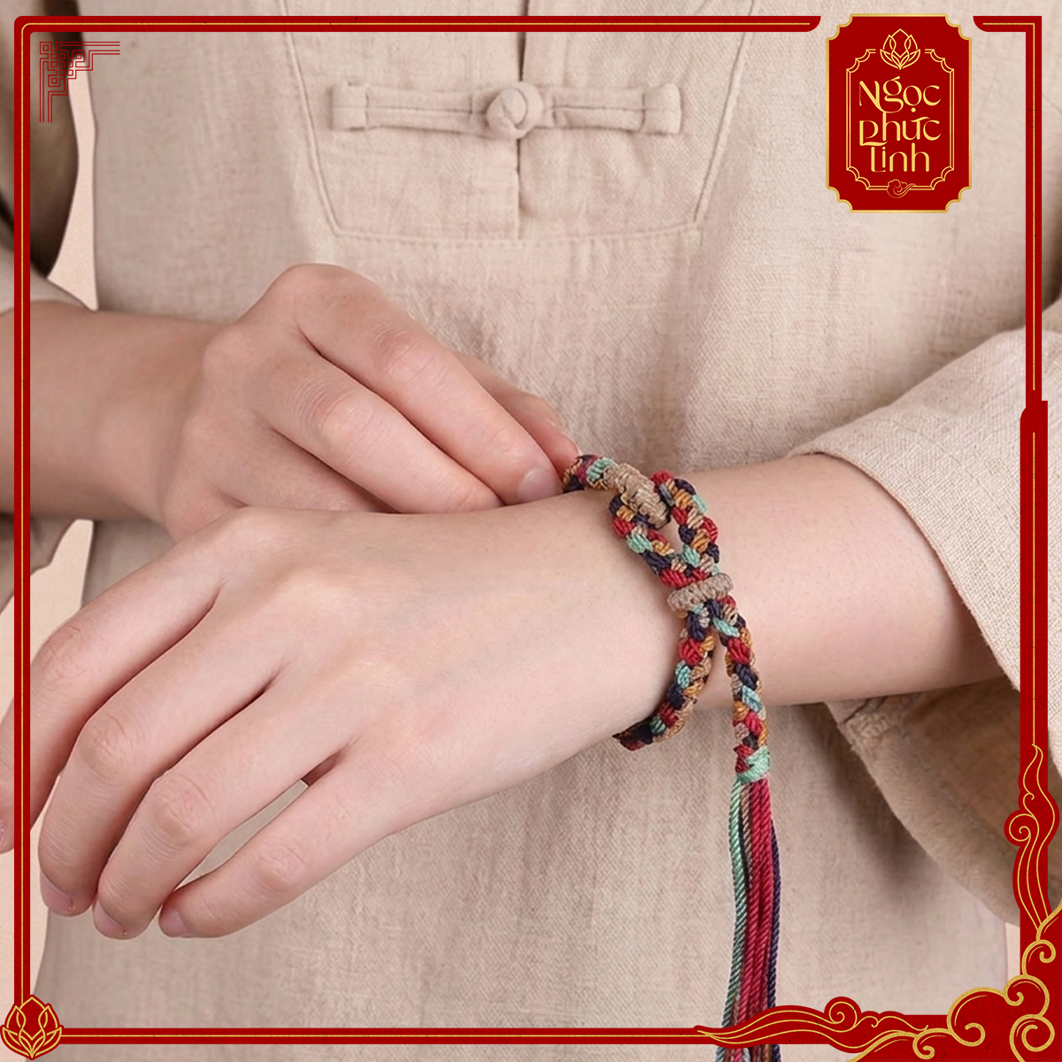 Vòng Tay Chỉ Ngũ Sắc Tây Tạng Núi Kailash