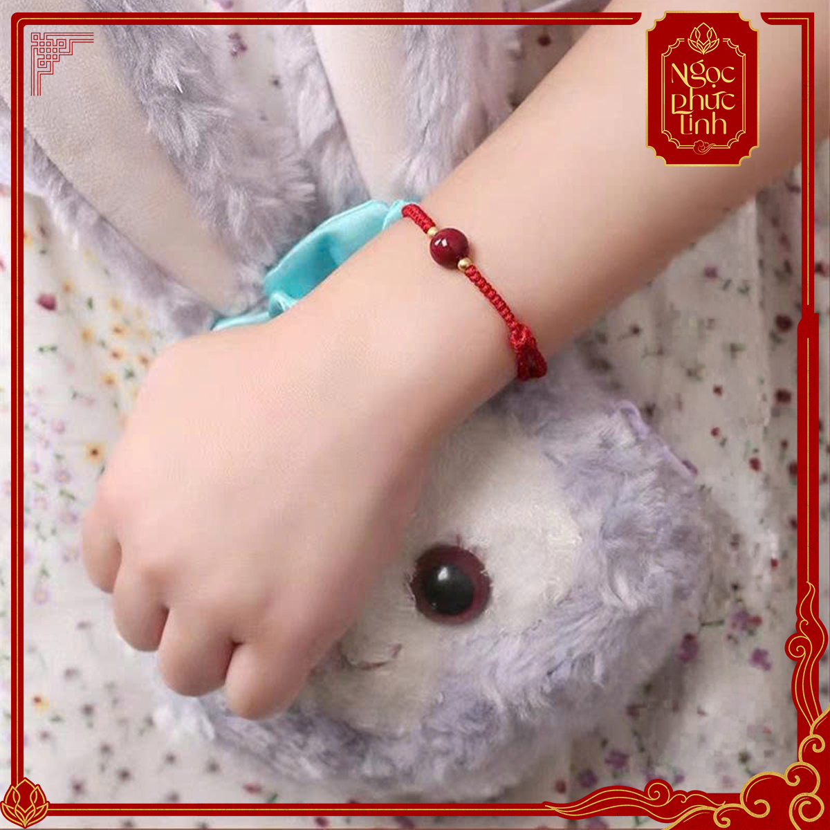 Vòng Tay Chỉ Đỏ Ngọc Châu Chu Sa
