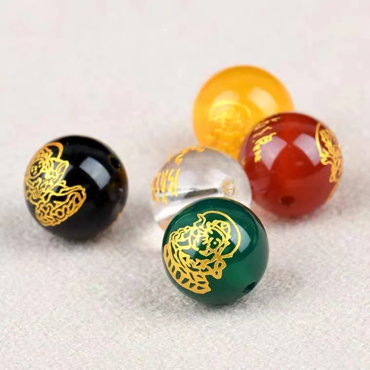 Hạt Mã Não Ngũ Lộ Thần Tài
