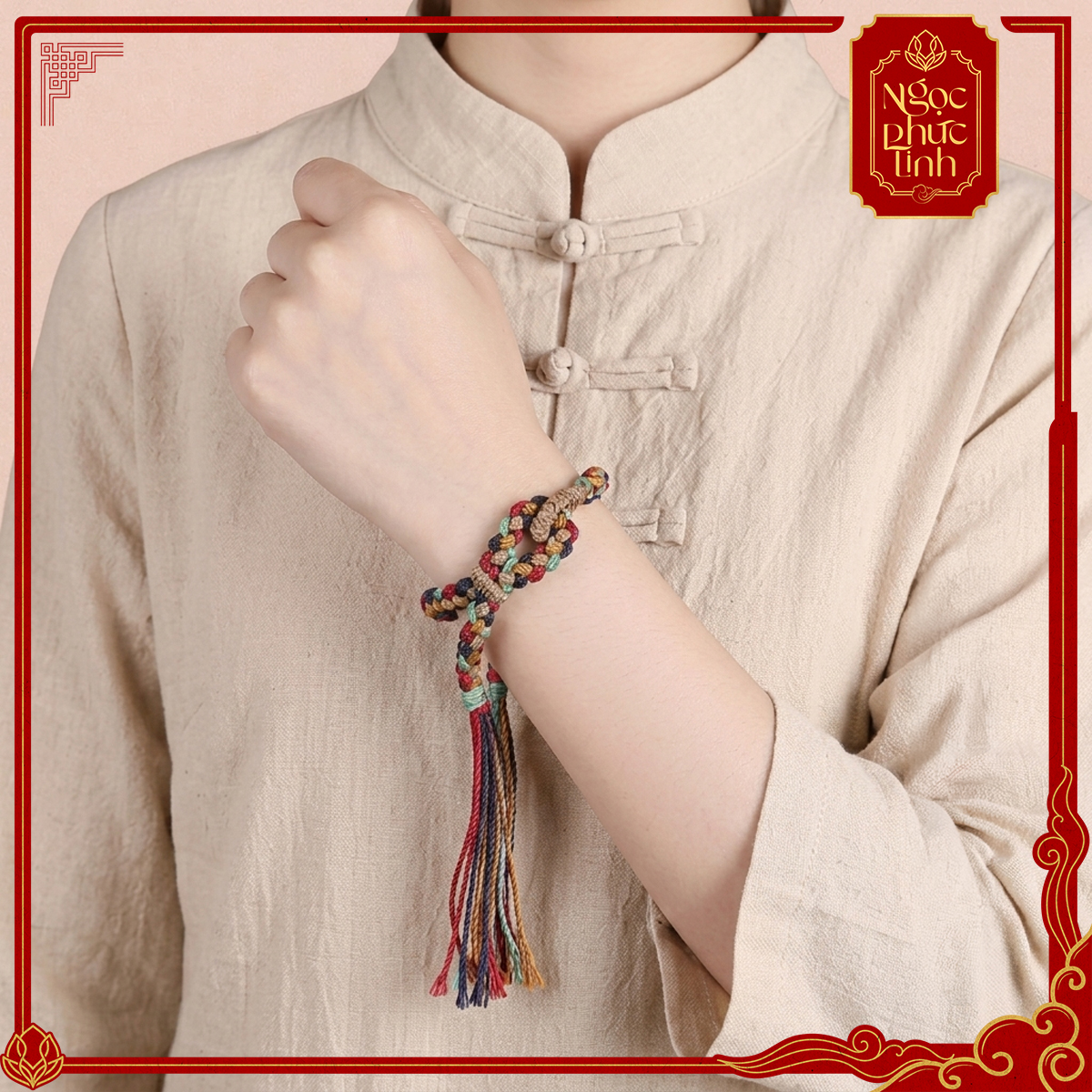 Vòng Tay Chỉ Ngũ Sắc Tây Tạng Núi Kailash