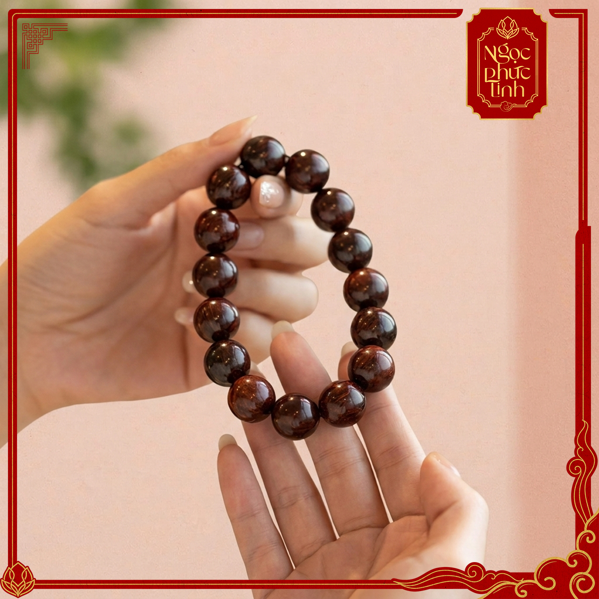 Vòng Tay Gỗ Tử Đàn Tự Nhiên - 6mm