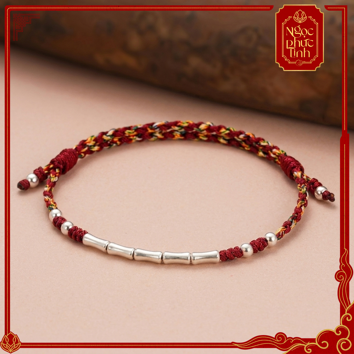 Vòng Tay Chỉ Ngũ Sắc Thanh Trúc